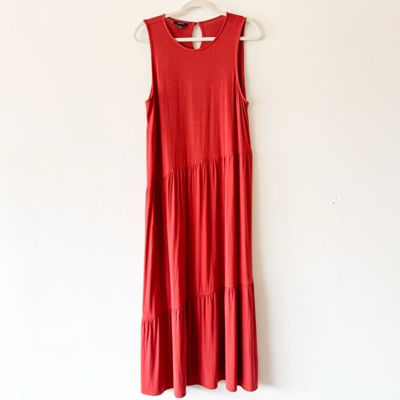 Alfani Dresses & Skirts - ALFANI Burnt Orange Sleeveless Tiered Maxi Dress Size‎ XL